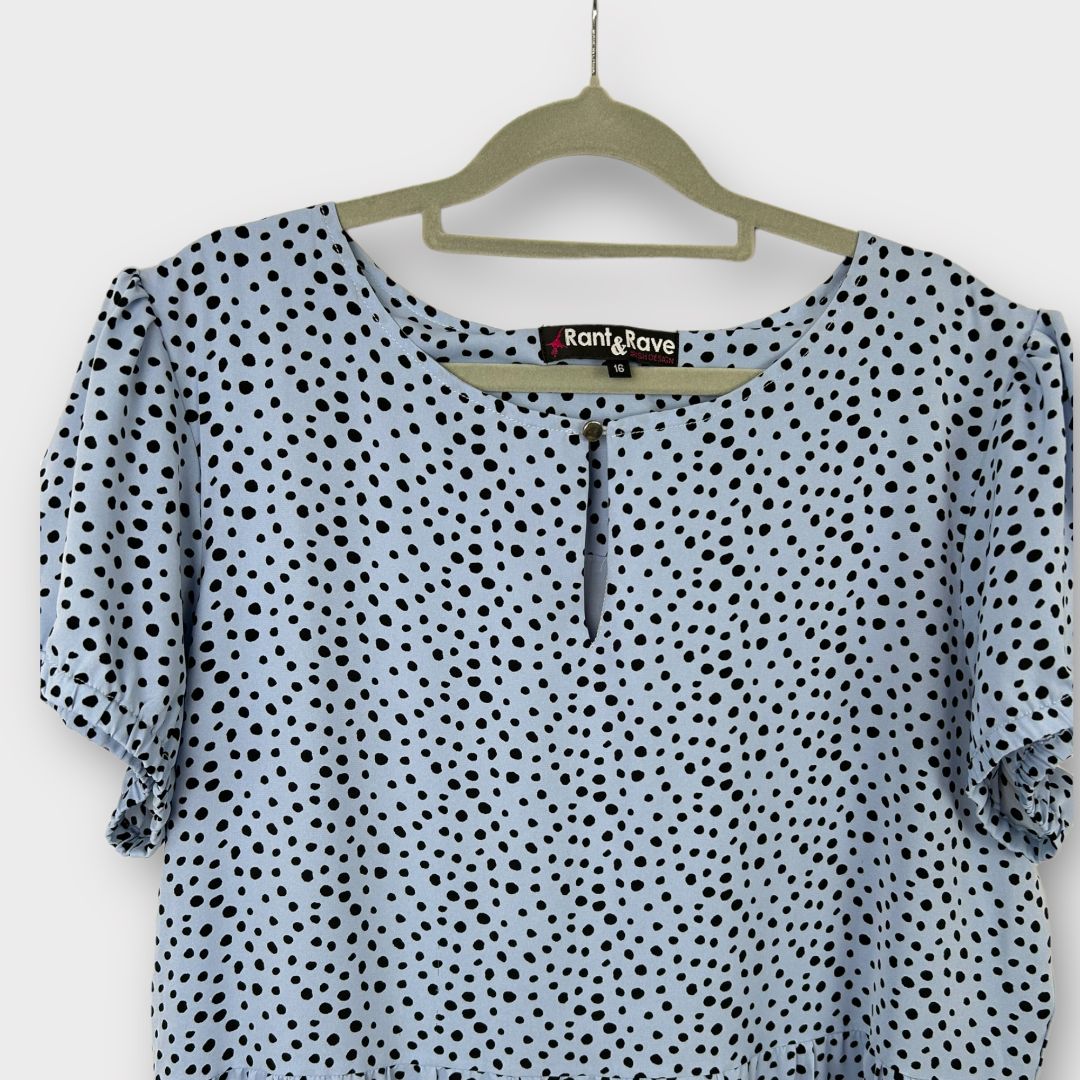 Rant &amp; Rave Polka Dot Midi Dress - 16