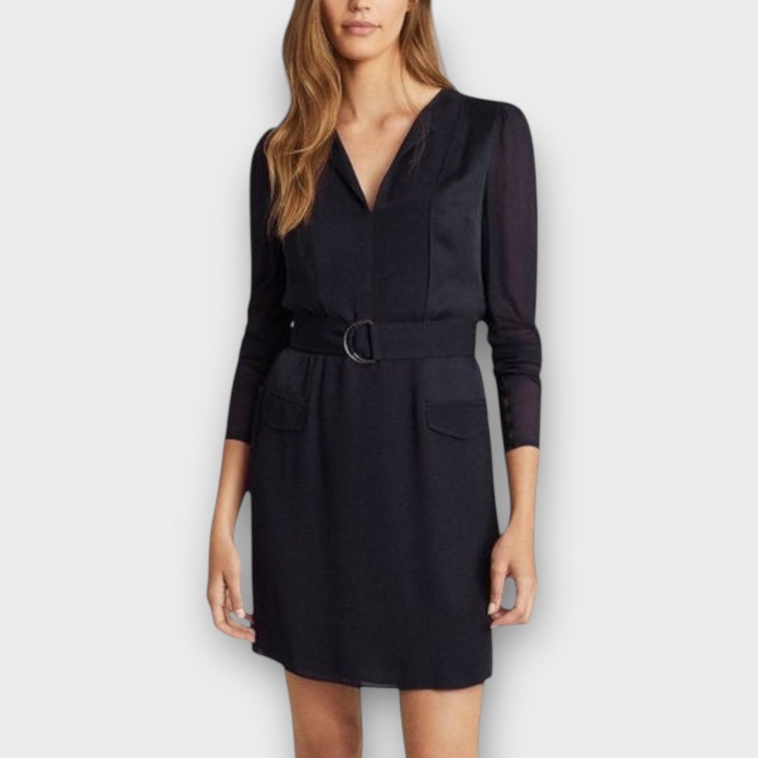 Reiss Addison Belted Shift Dress - 12
