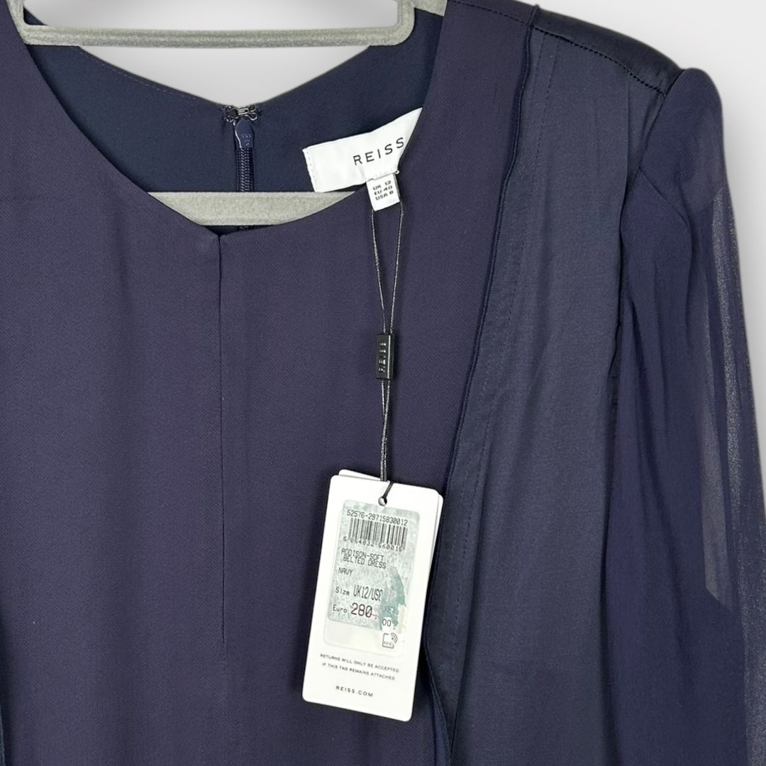 Reiss Addison Belted Shift Dress - 12