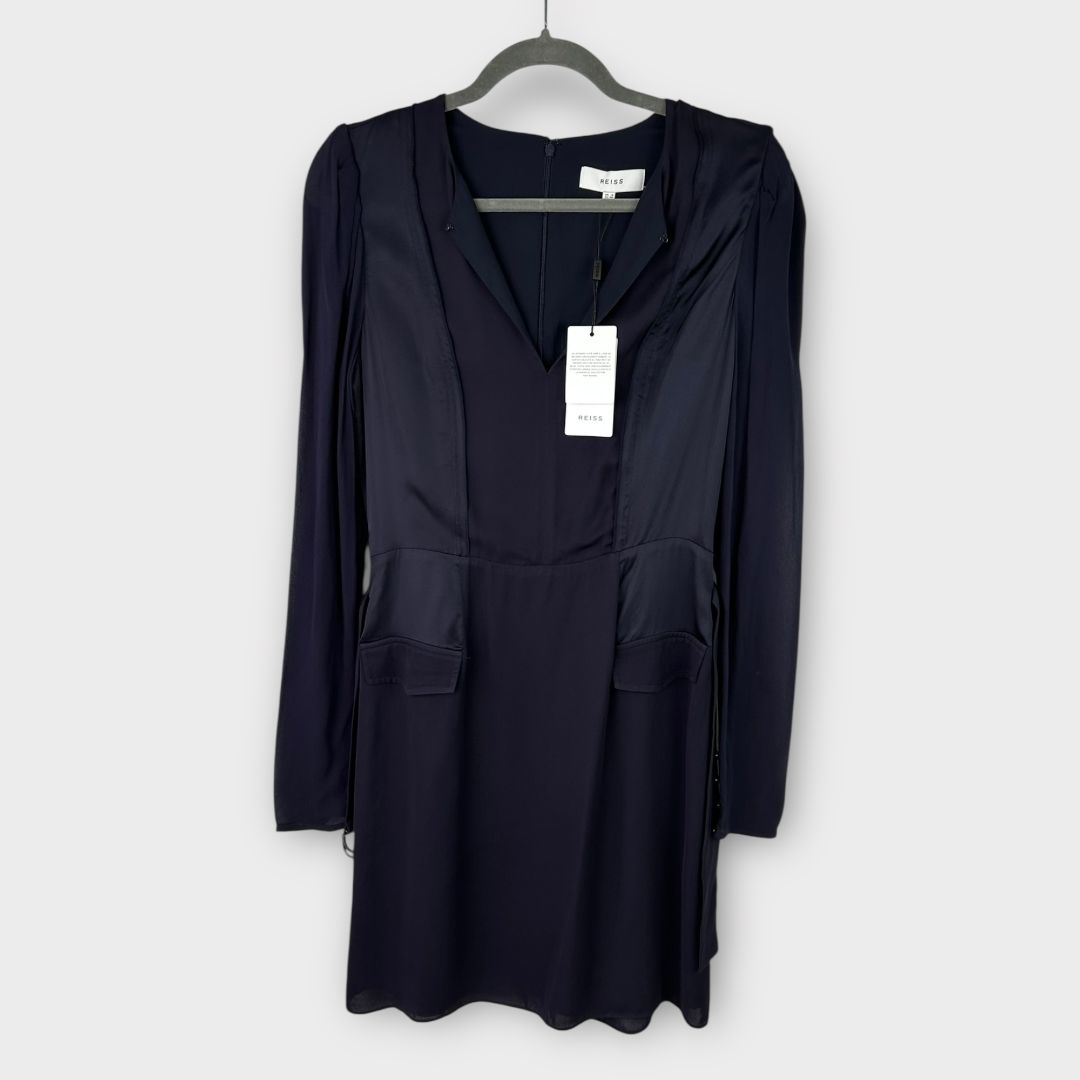 Reiss Addison Belted Shift Dress - 8