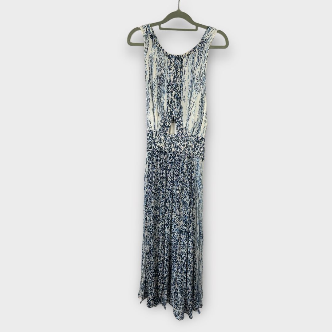 Reiss Alexandria Print Cut Out Midi Dress - 10