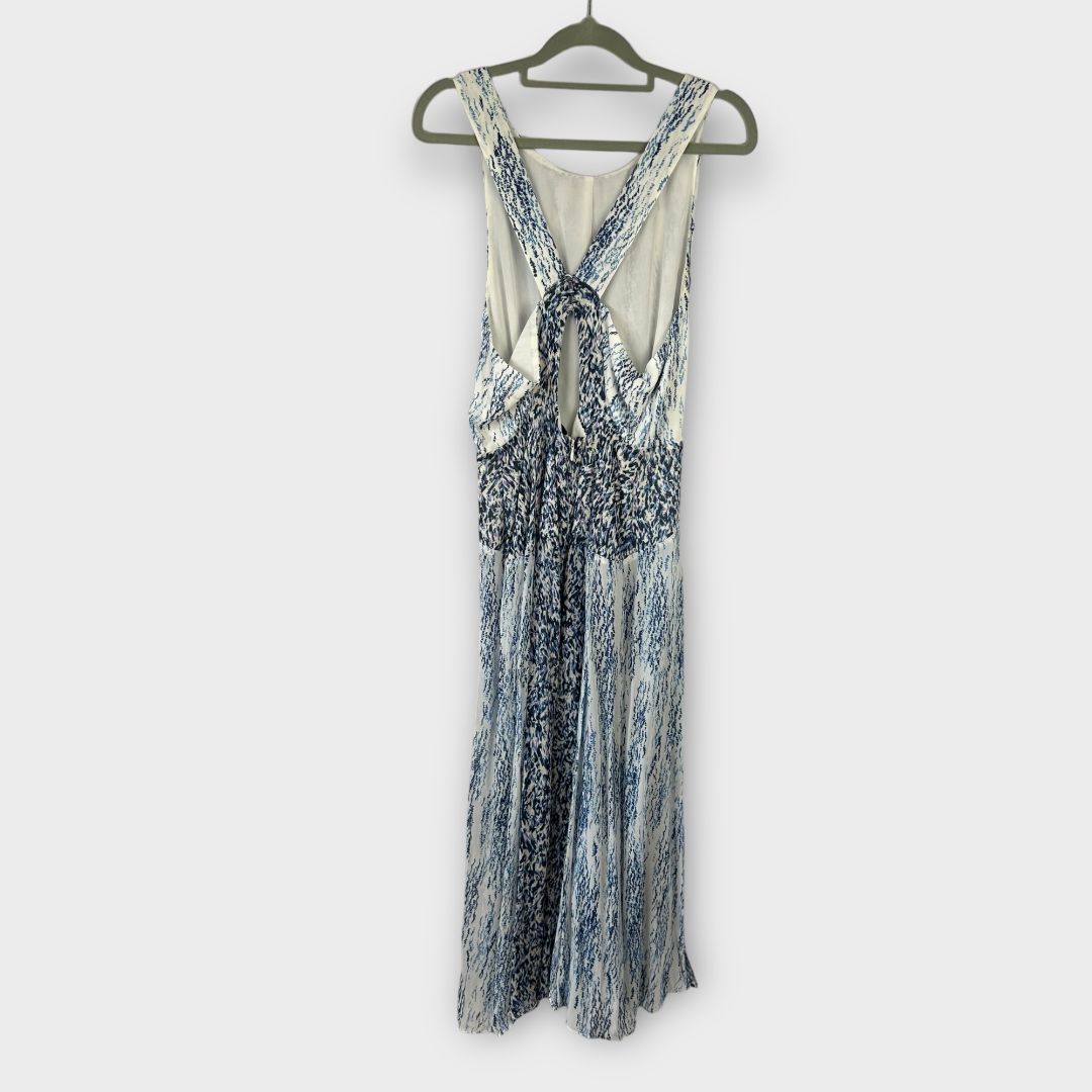 Reiss Alexandria Print Cut Out Midi Dress - 10