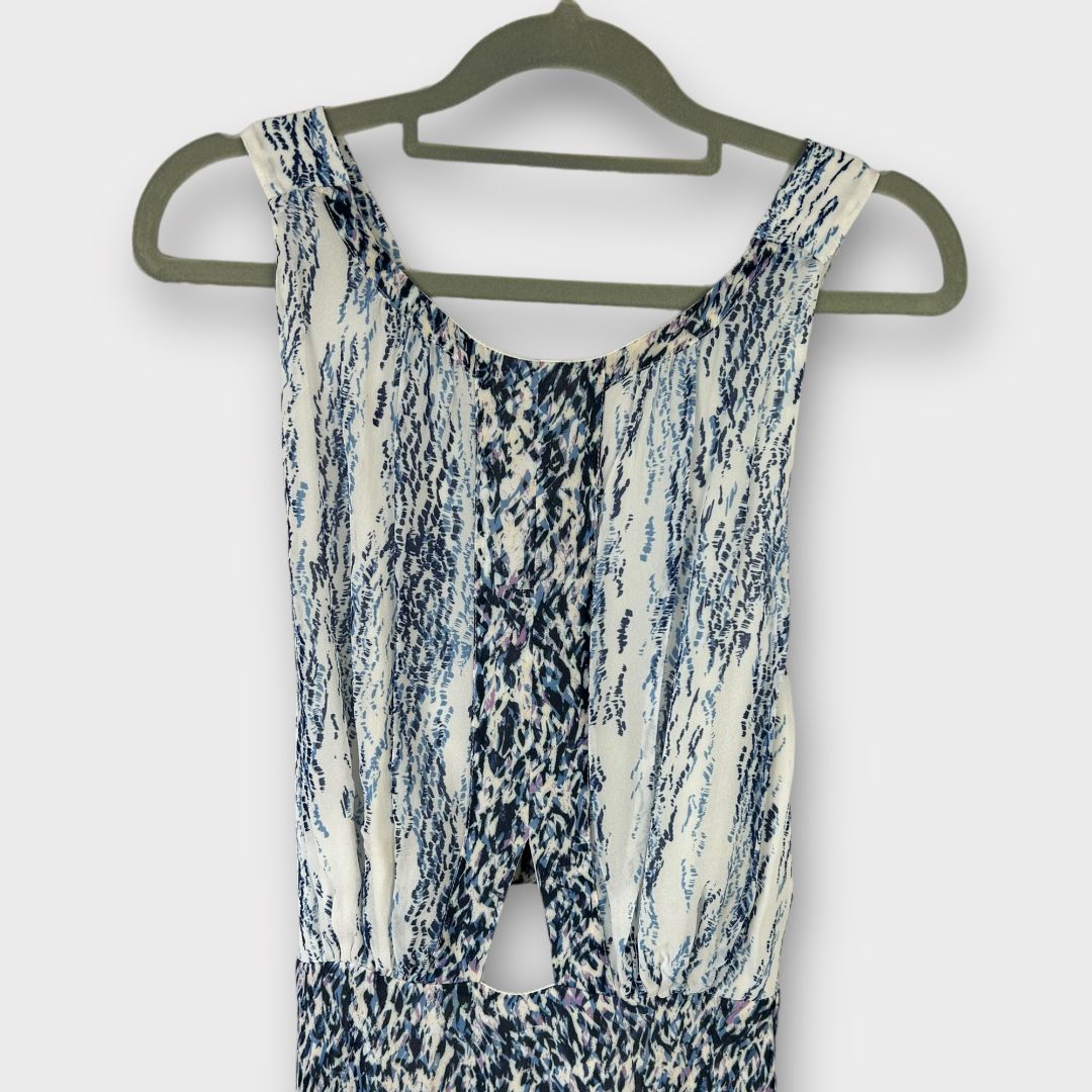 Reiss Alexandria Print Cut Out Midi Dress - 10