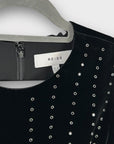 Reiss Angie Embellished Velvet Mini Dress - 6