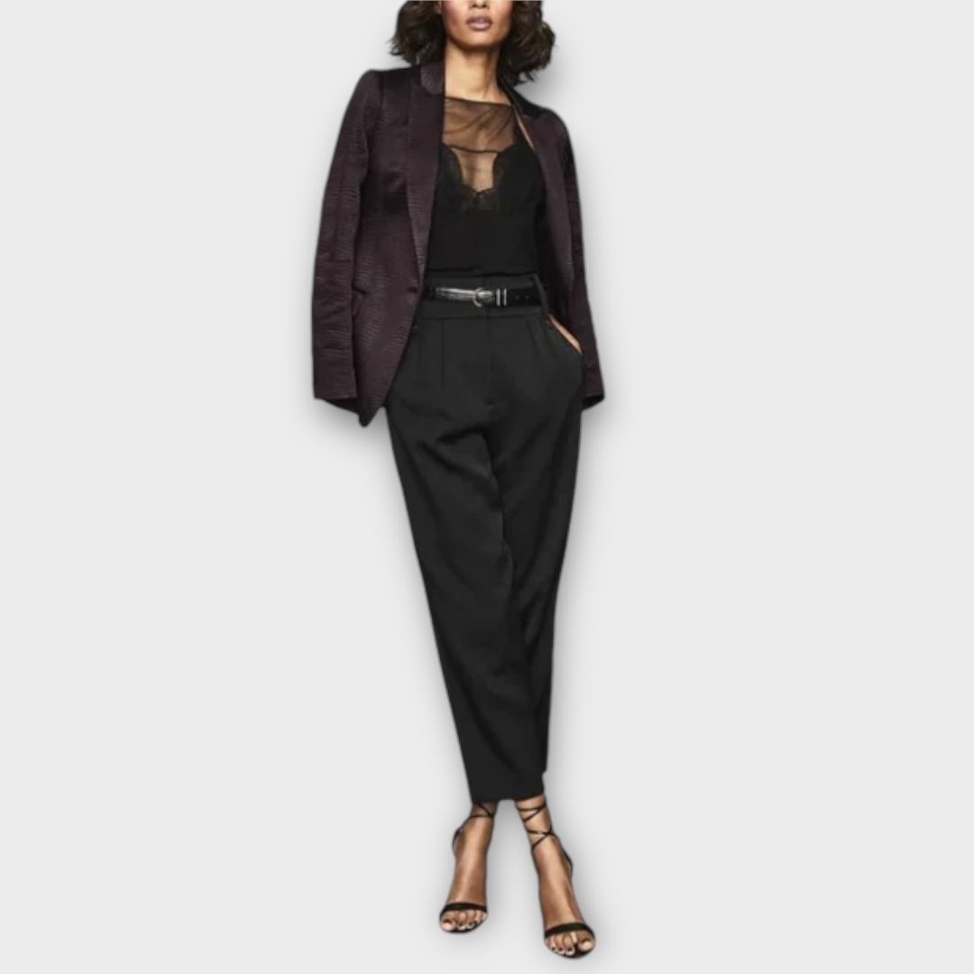 Reiss Cecile Animal Print Jacquard Blazer - 14
