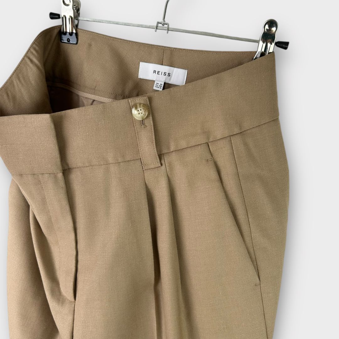 Reiss Esther Wool Blend Trousers - 10