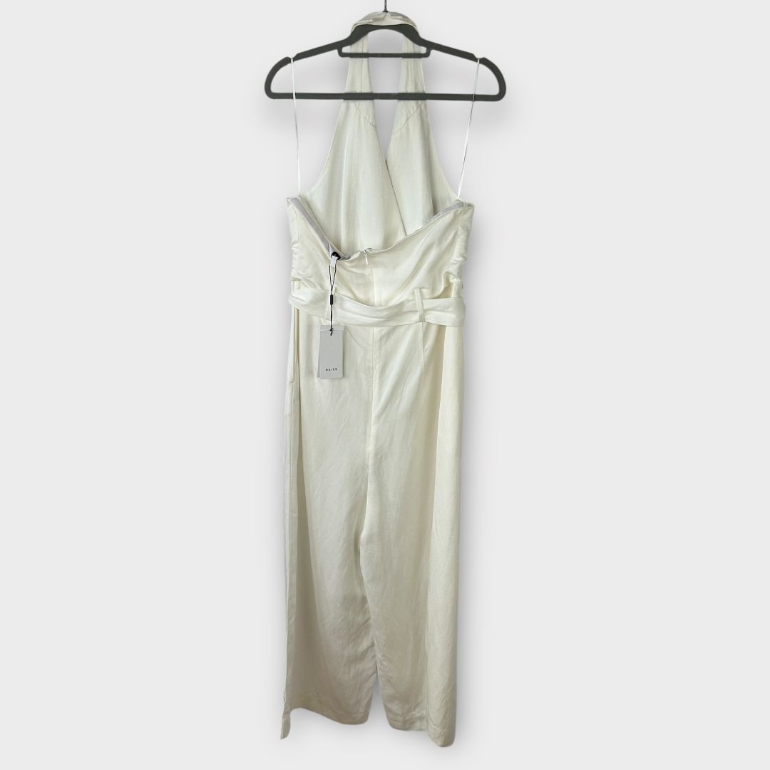 Reiss Giovanna Linen Halterneck Jumpsuit - 10/12