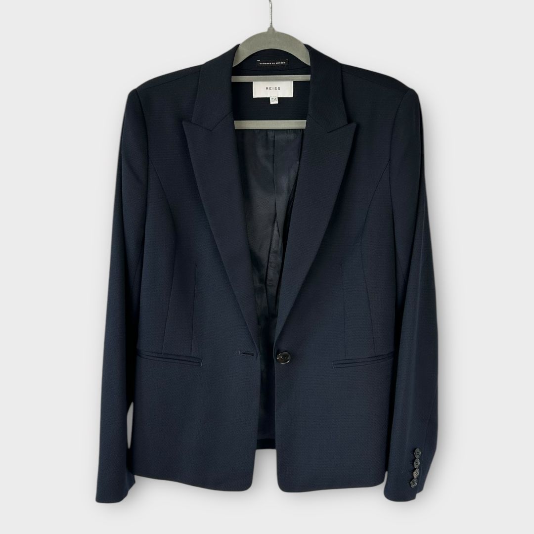 Reiss Hayes Tailored Wool Blend Blazer - 12