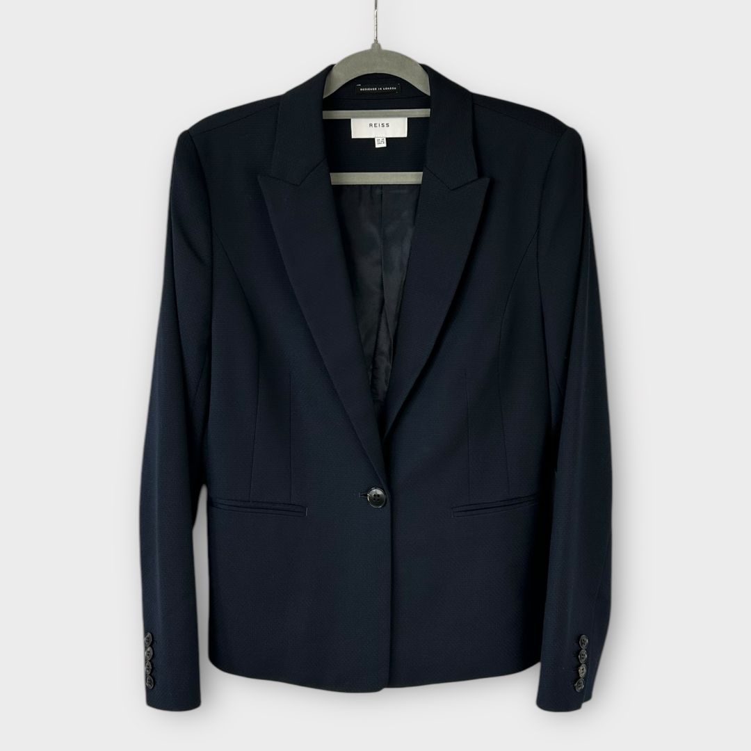 Reiss Hayes Tailored Wool Blend Blazer - 12