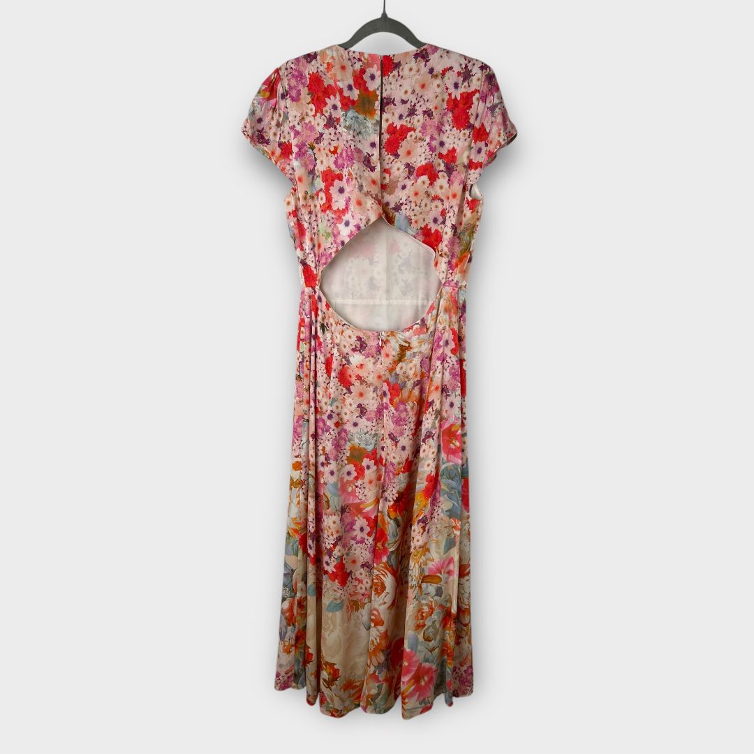 Reiss Ivy Floral Ombre Midi Dress - 12