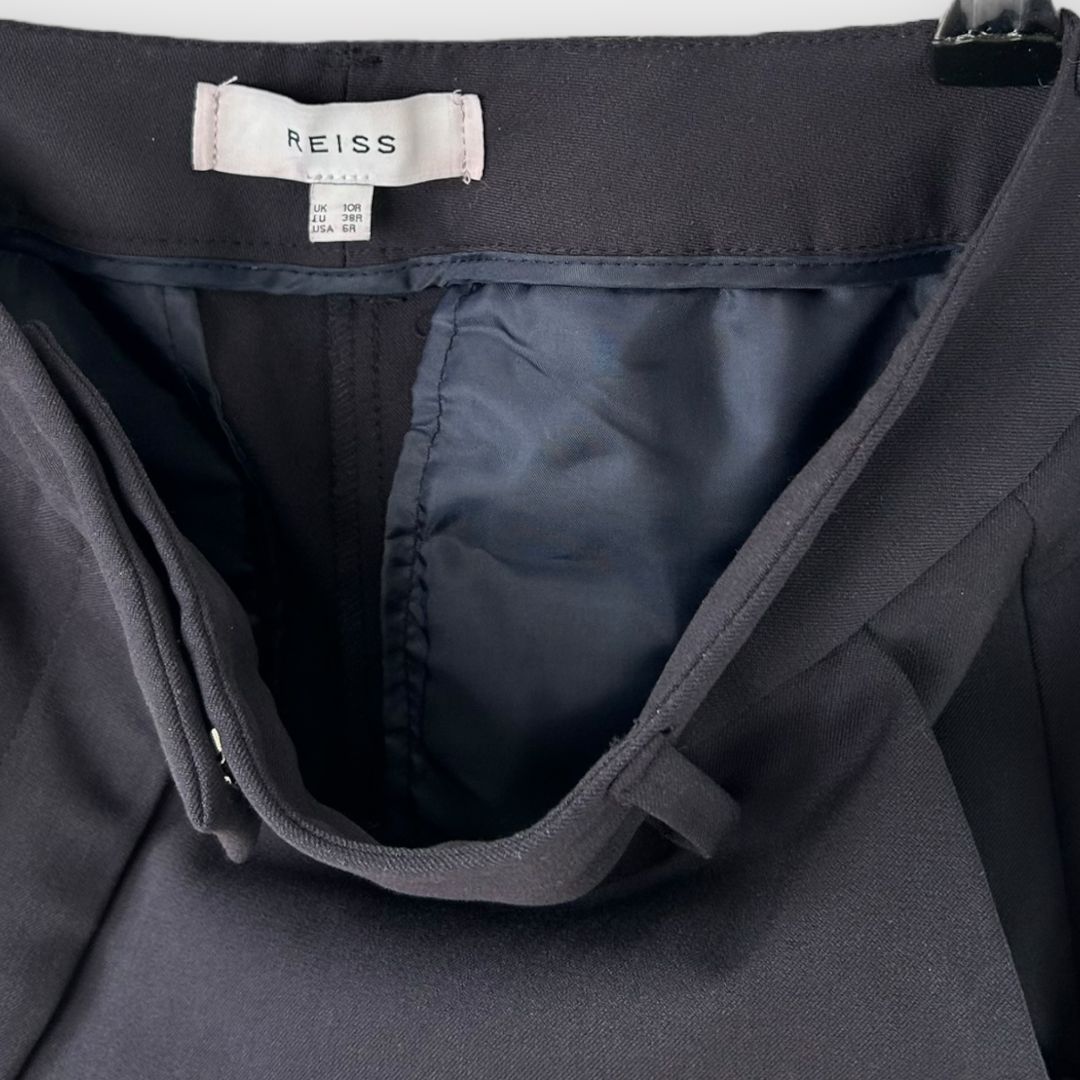 Reiss Joanne Slim Fit Navy Trousers - 10R