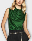 Reiss Lola High Neck Sleeveless Top - M