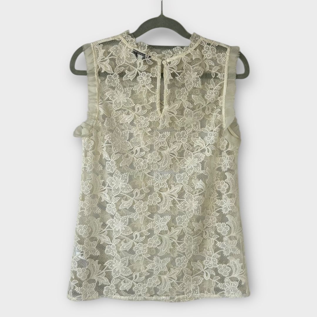 Reiss Marina Sleeveless Lace Top - 6