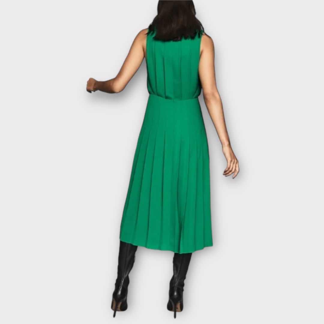 Reiss Mariona Pleated Midi Dress - 6