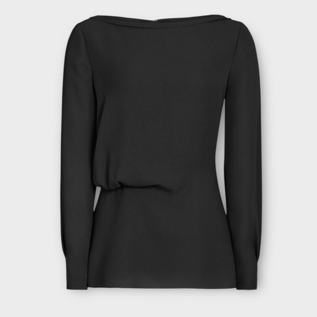 Reiss Nina Draped Long-sleeved Top - 12