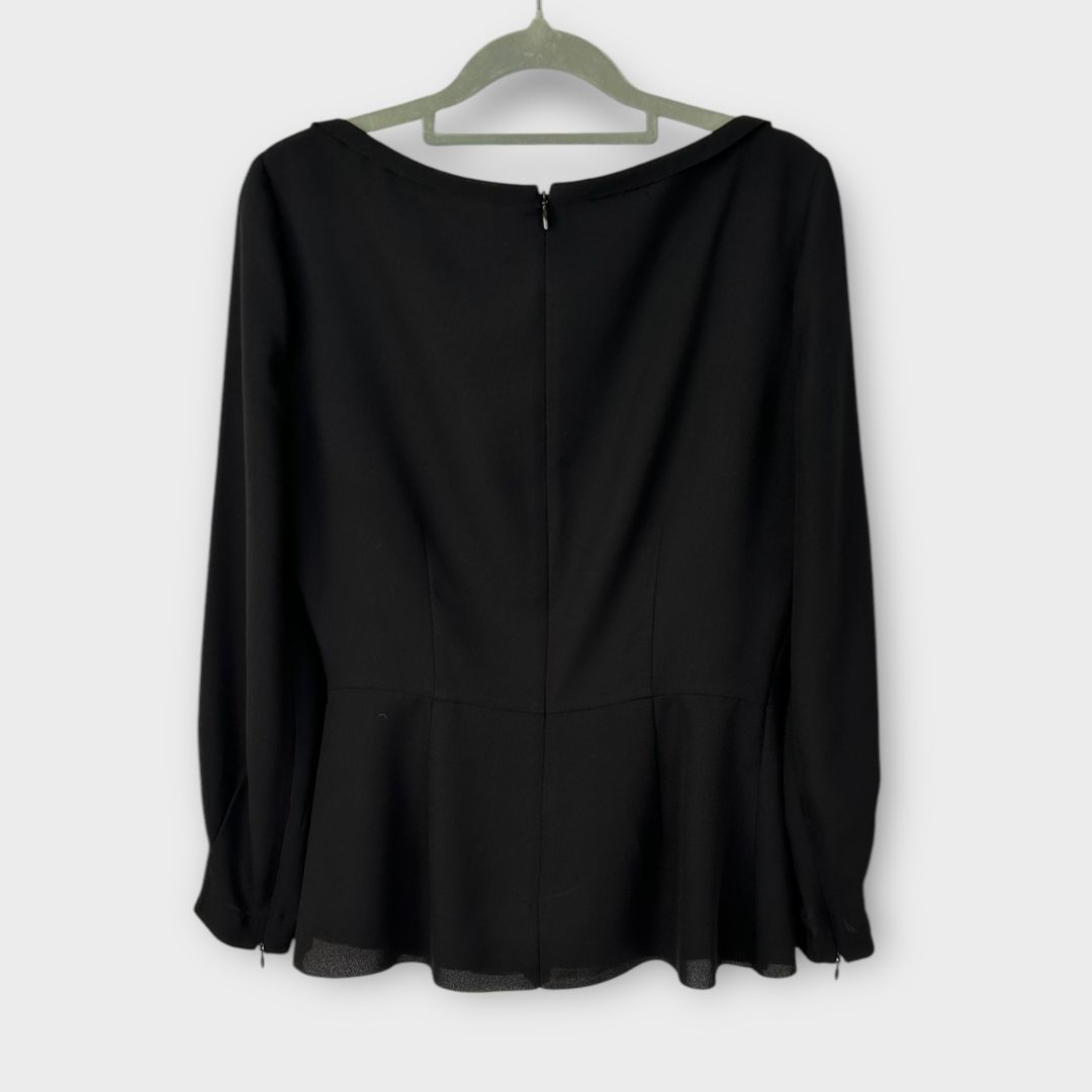 Reiss Nina Draped Long-sleeved Top - 12