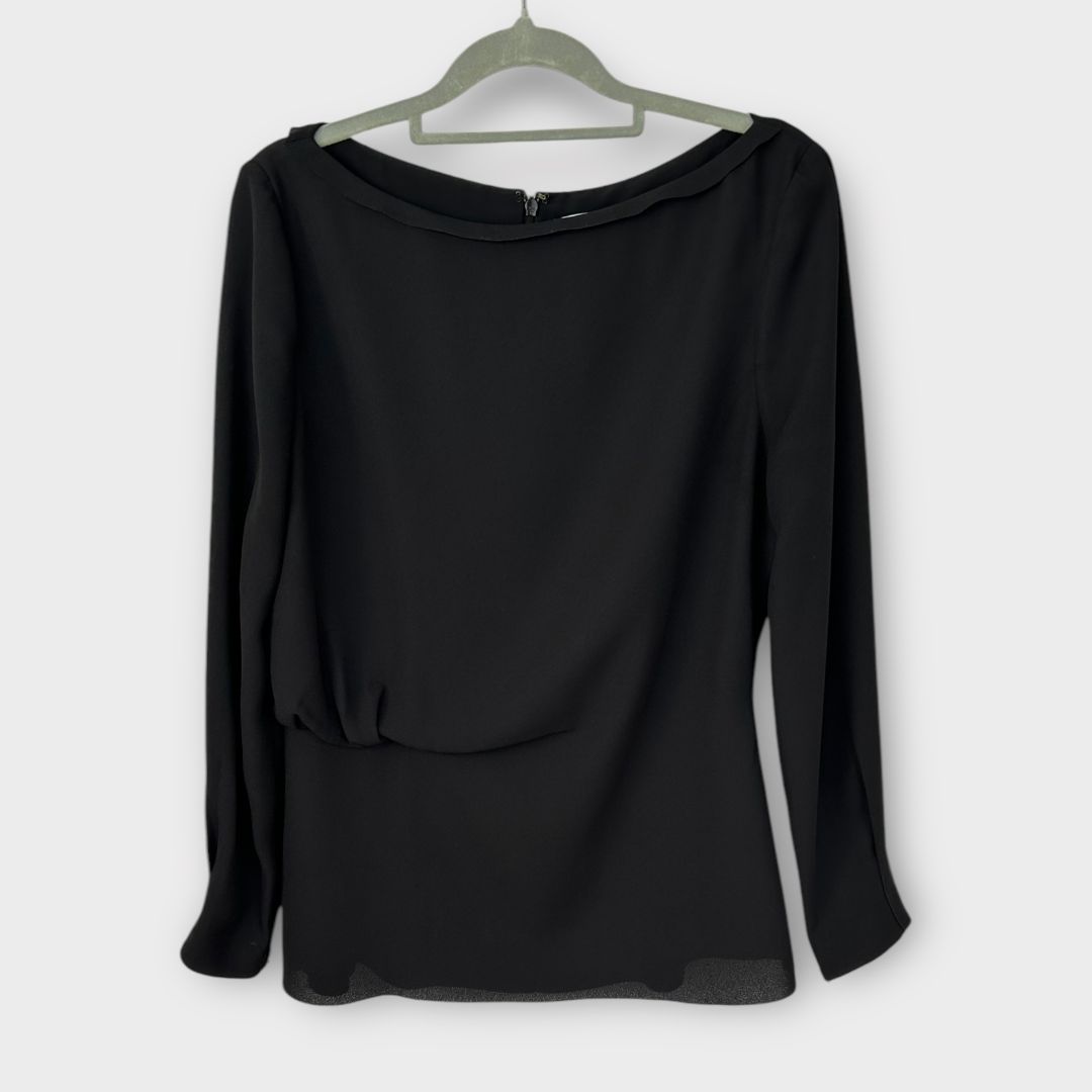 Reiss Nina Draped Long-sleeved Top - 12