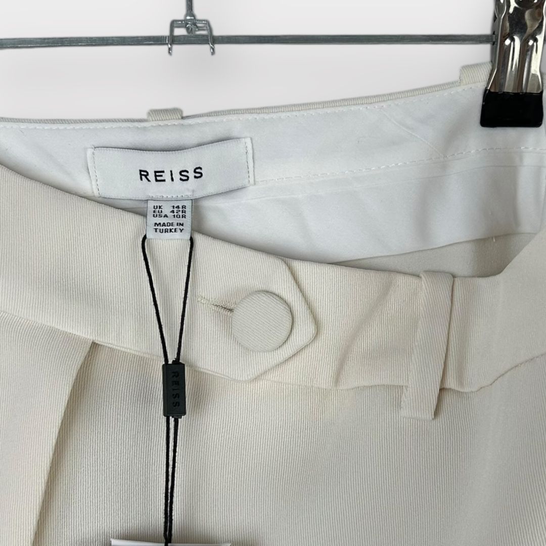 Reiss Solene Wide Leg Split Hem Trousers - 14/16