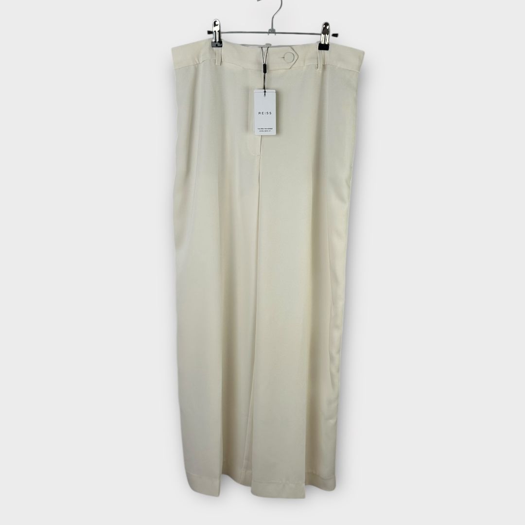 Reiss Solene Wide Leg Split Hem Trousers - 14/16