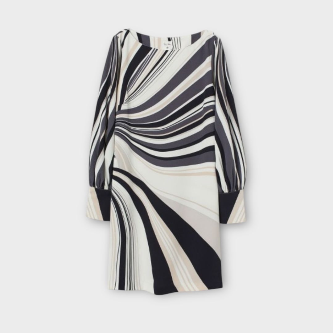 Richard Allan x H&amp;M Printed Boat-Neck Dress - 14