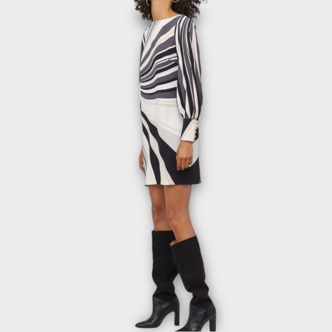 Richard Allan x H&amp;M Printed Boat-Neck Dress - 14