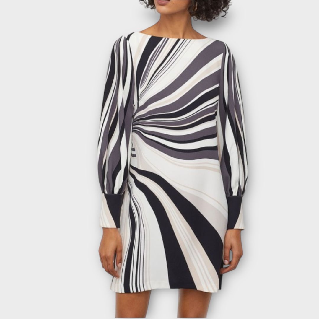 Richard Allan x H&amp;M Printed Boat-Neck Dress - 14