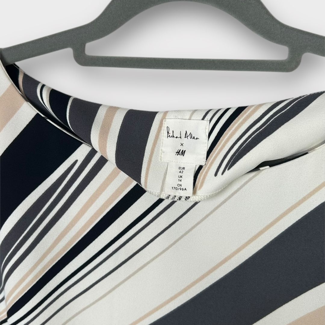 Richard Allan x H&amp;M Printed Boat-Neck Dress - 14