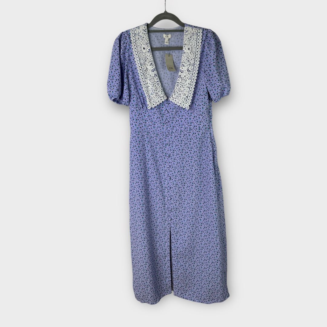River Island Floral Midi Dress - 8