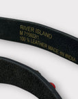 River Island Leather Studded Belt - M