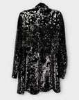 River Island Longline Velvet Sequin Blazer Dress - 12