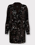 River Island Longline Velvet Sequin Blazer Dress - 12