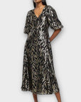 River Island Lurex Detail Smock Dress - 10