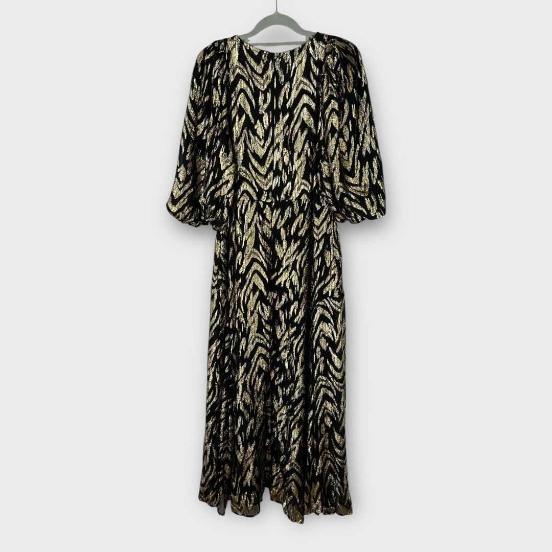 River Island Lurex Detail Smock Dress - 10