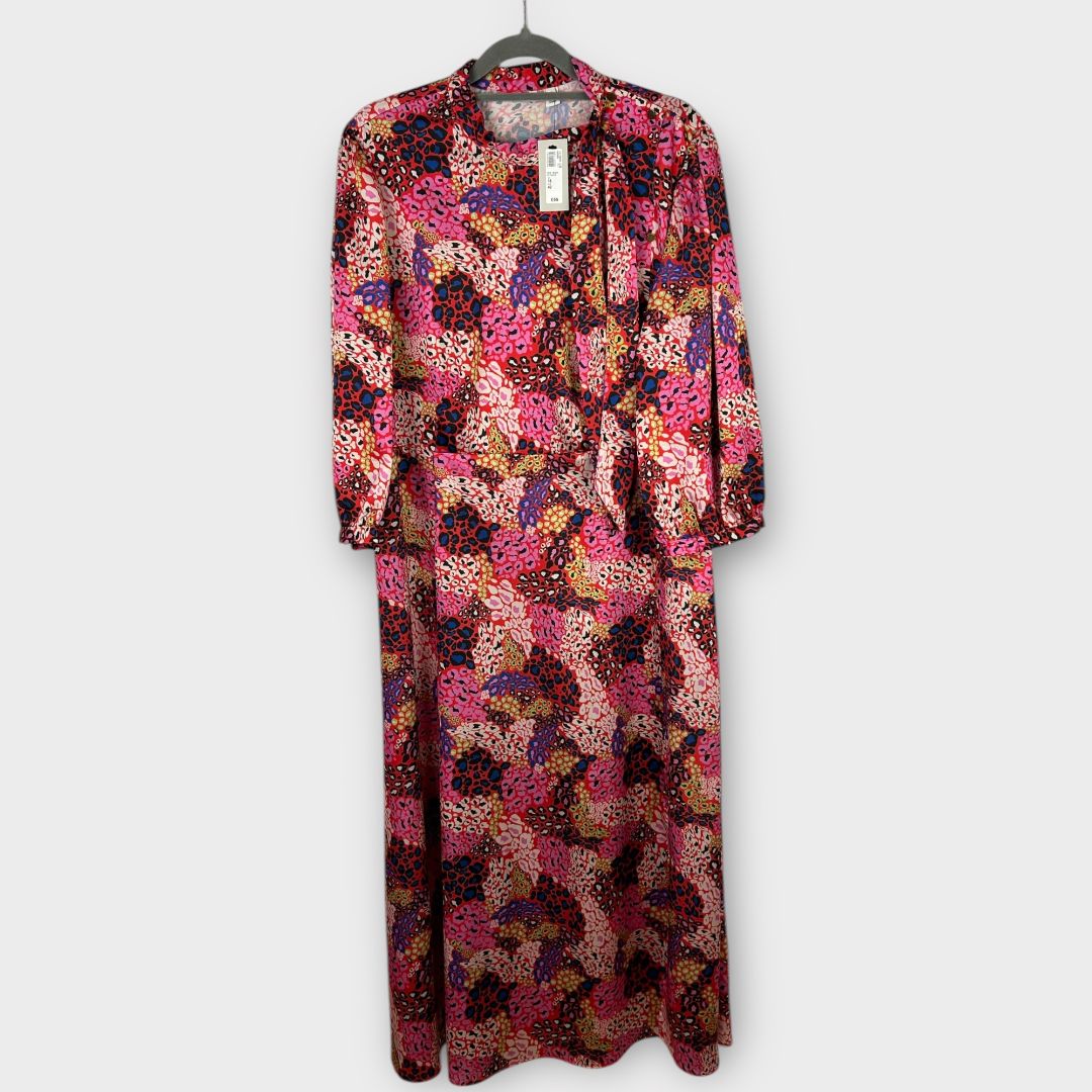 River Island Patterned Midi Dress - 14/16