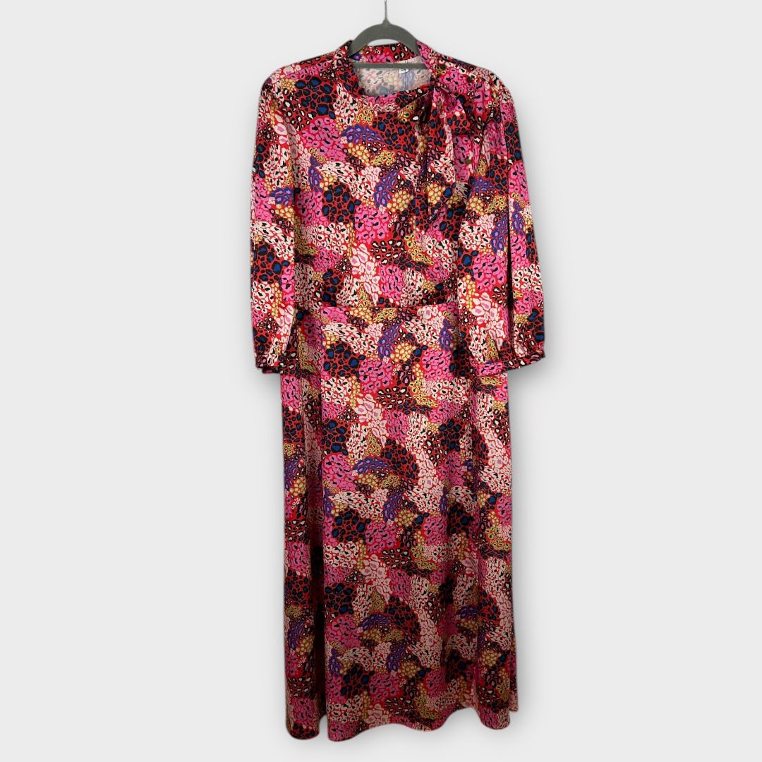 River Island Patterned Midi Dress - 14/16