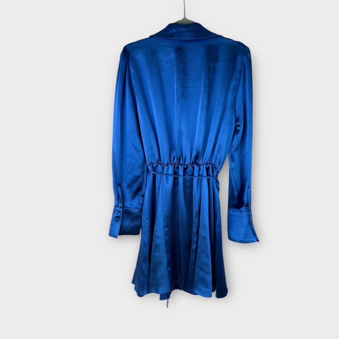 River Island Satin Mini Shirt Dress - 10