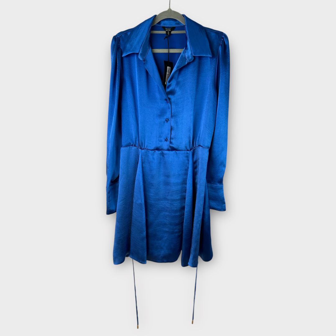 River Island Satin Mini Shirt Dress - 10