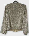 River Island Sequin Bomber Jacket - S