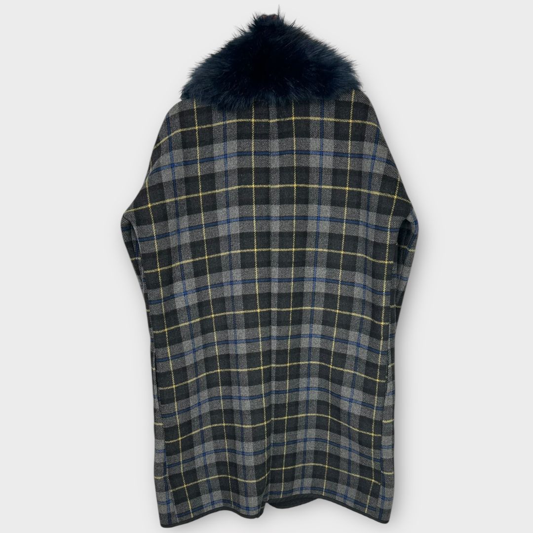 River Island Wool Blend Check Coat - 8