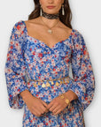 Rixo Bridgette Silk Blend Floral Top - 16 (XL)