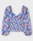 Rixo Bridgette Silk Blend Floral Top - 16 (XL)