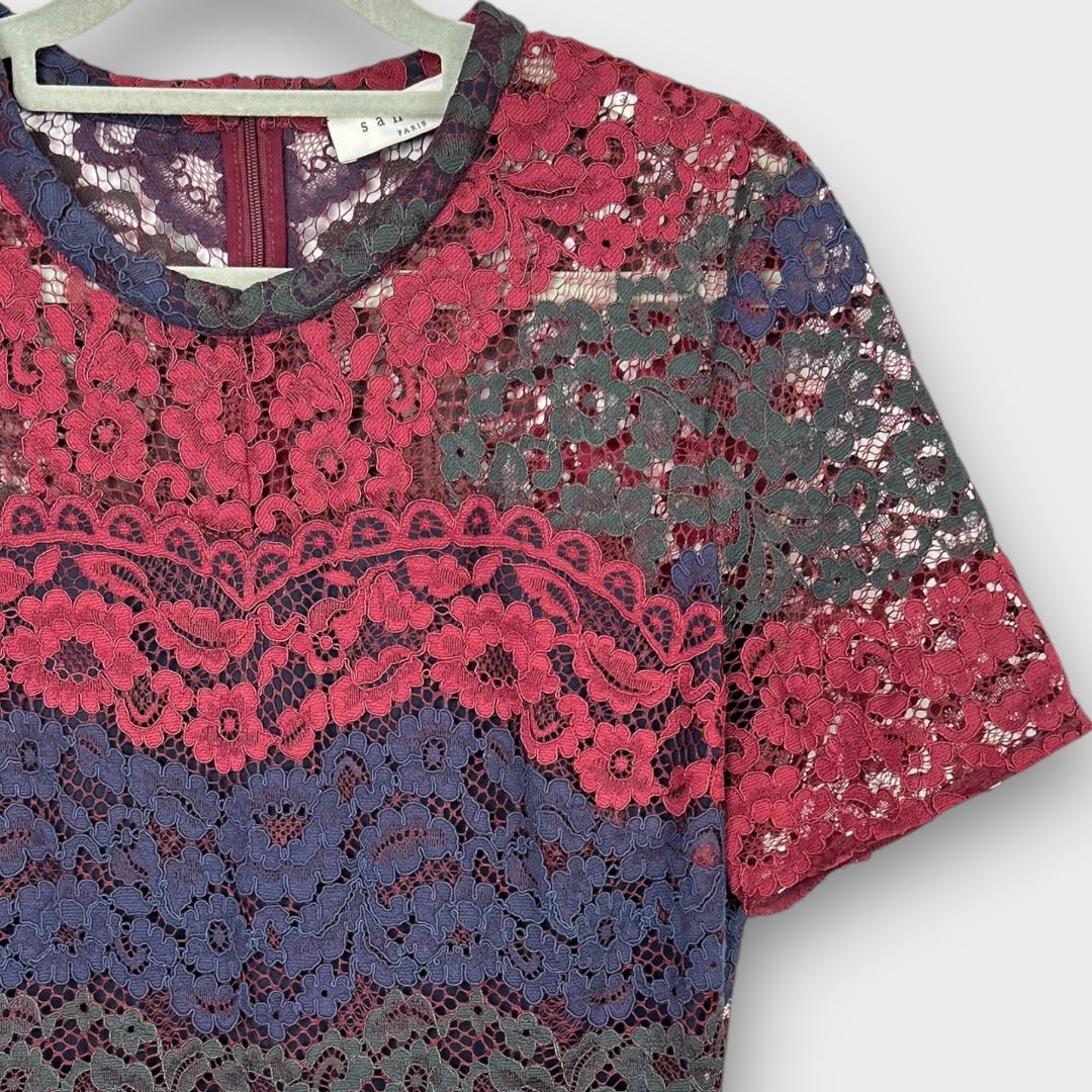 Sandro Rodney Lace Dress - 10