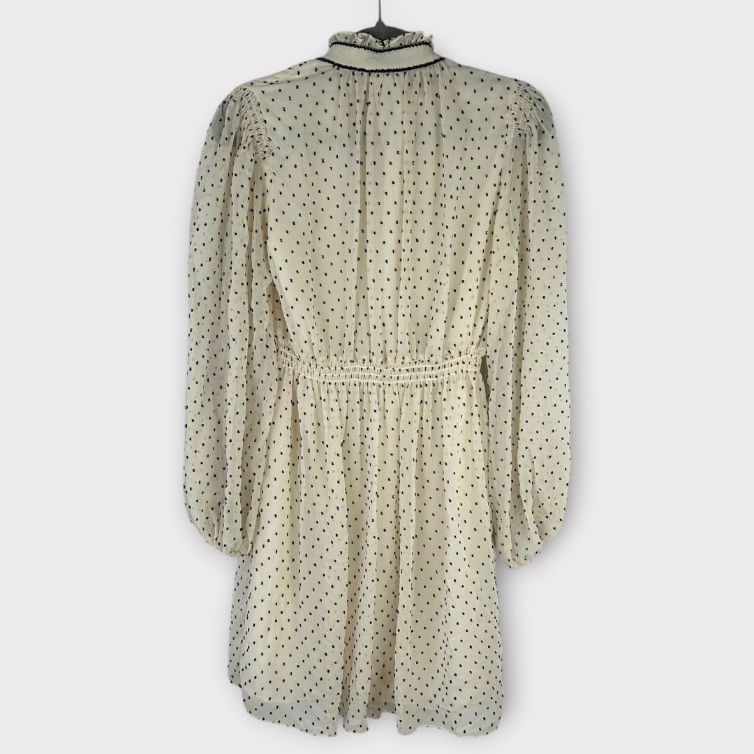 Sandro Swiss-Dot Mini Dress - 8