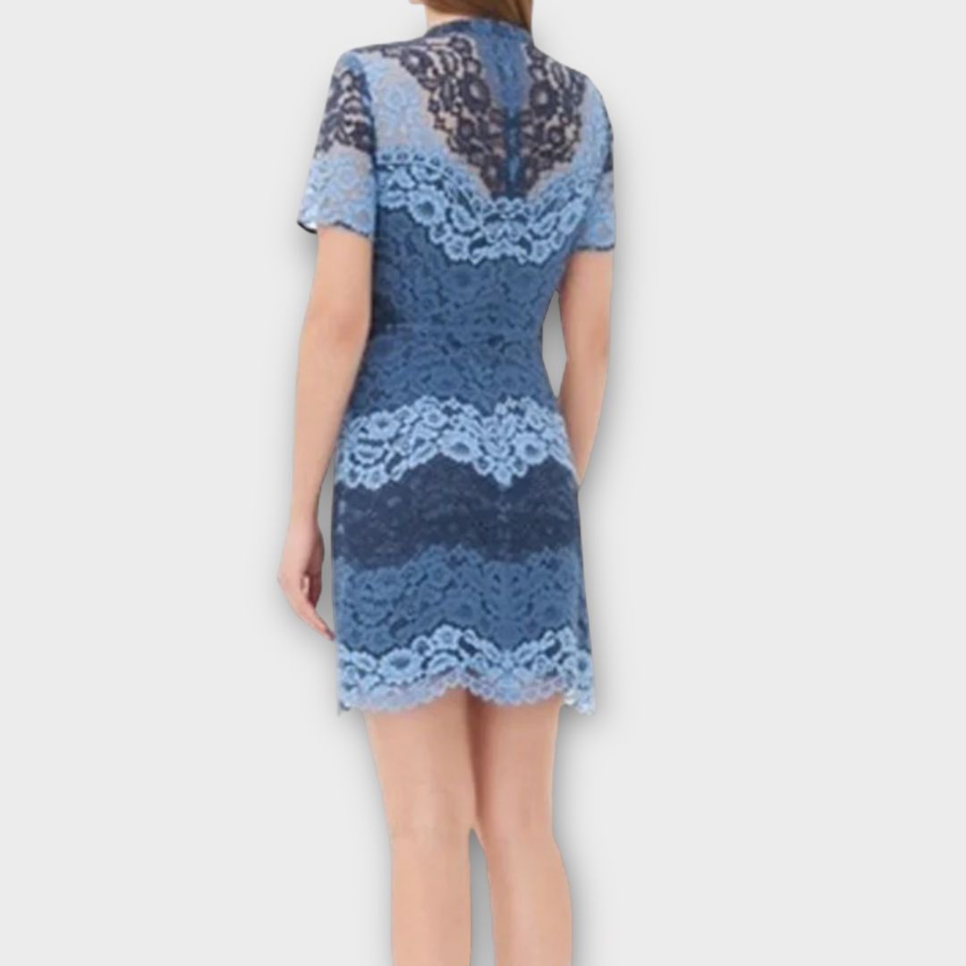 Sandro Tonal Lace Mini Dress - XS/S