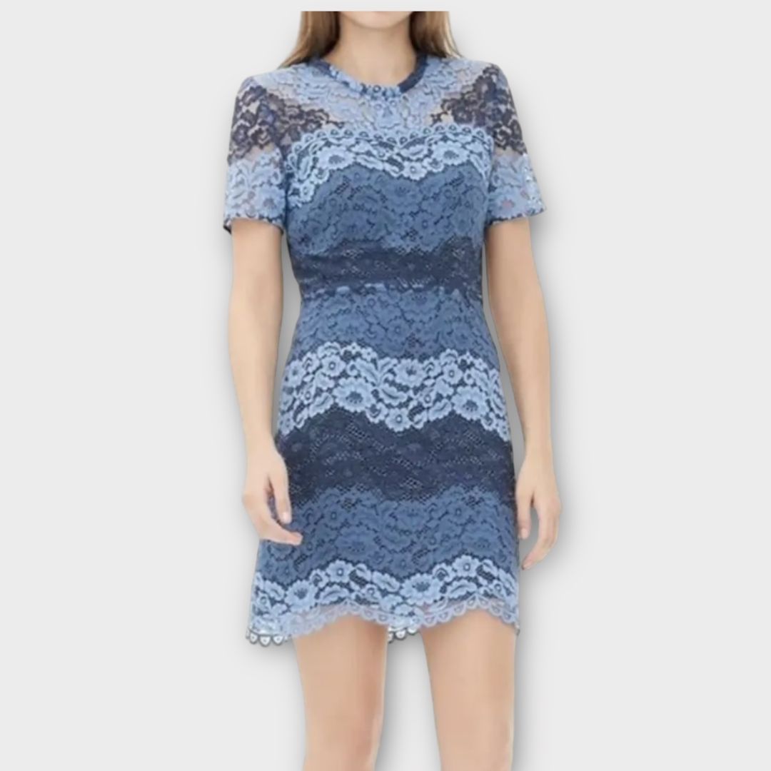 Sandro Tonal Lace Mini Dress - XS/S