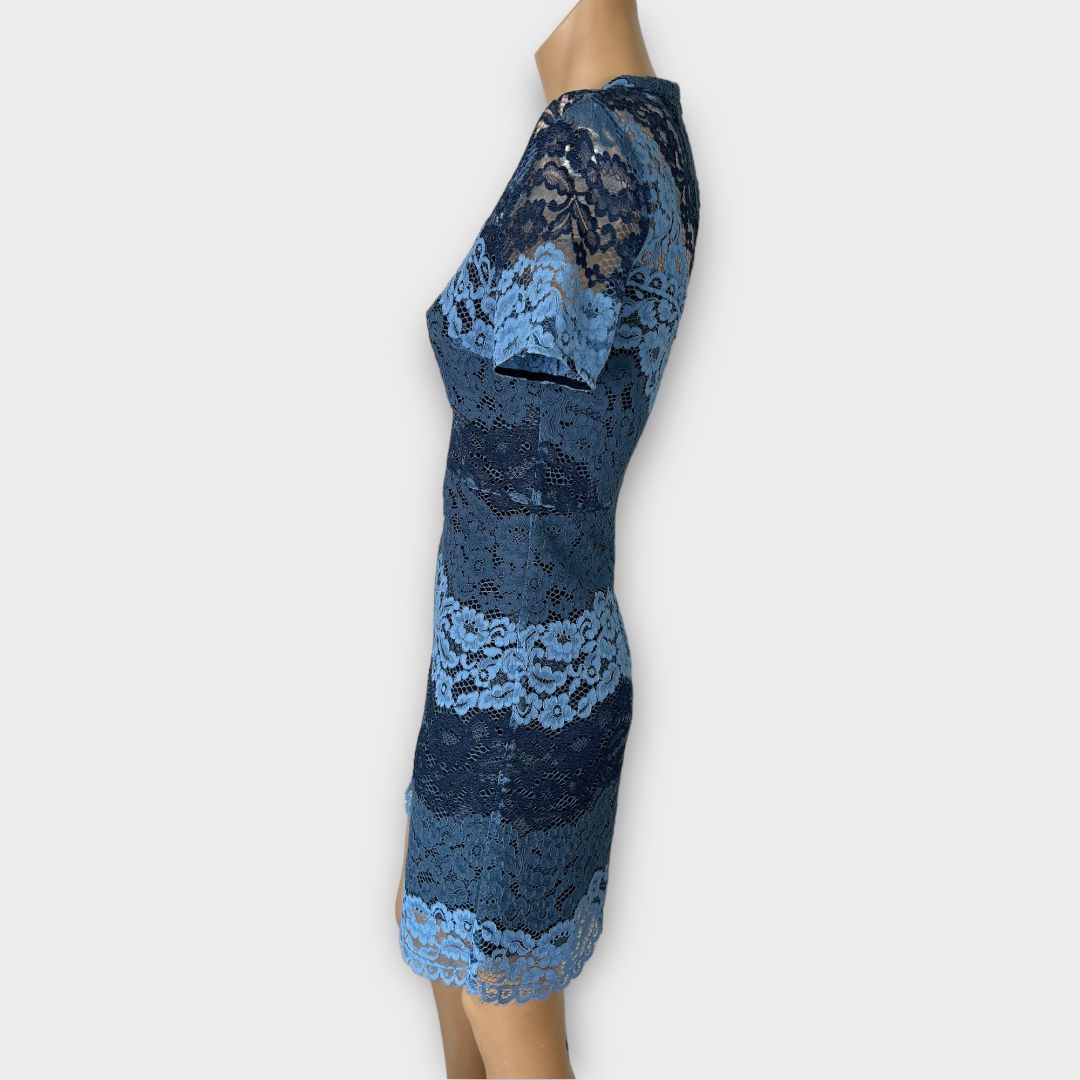 Sandro Tonal Lace Mini Dress - XS/S