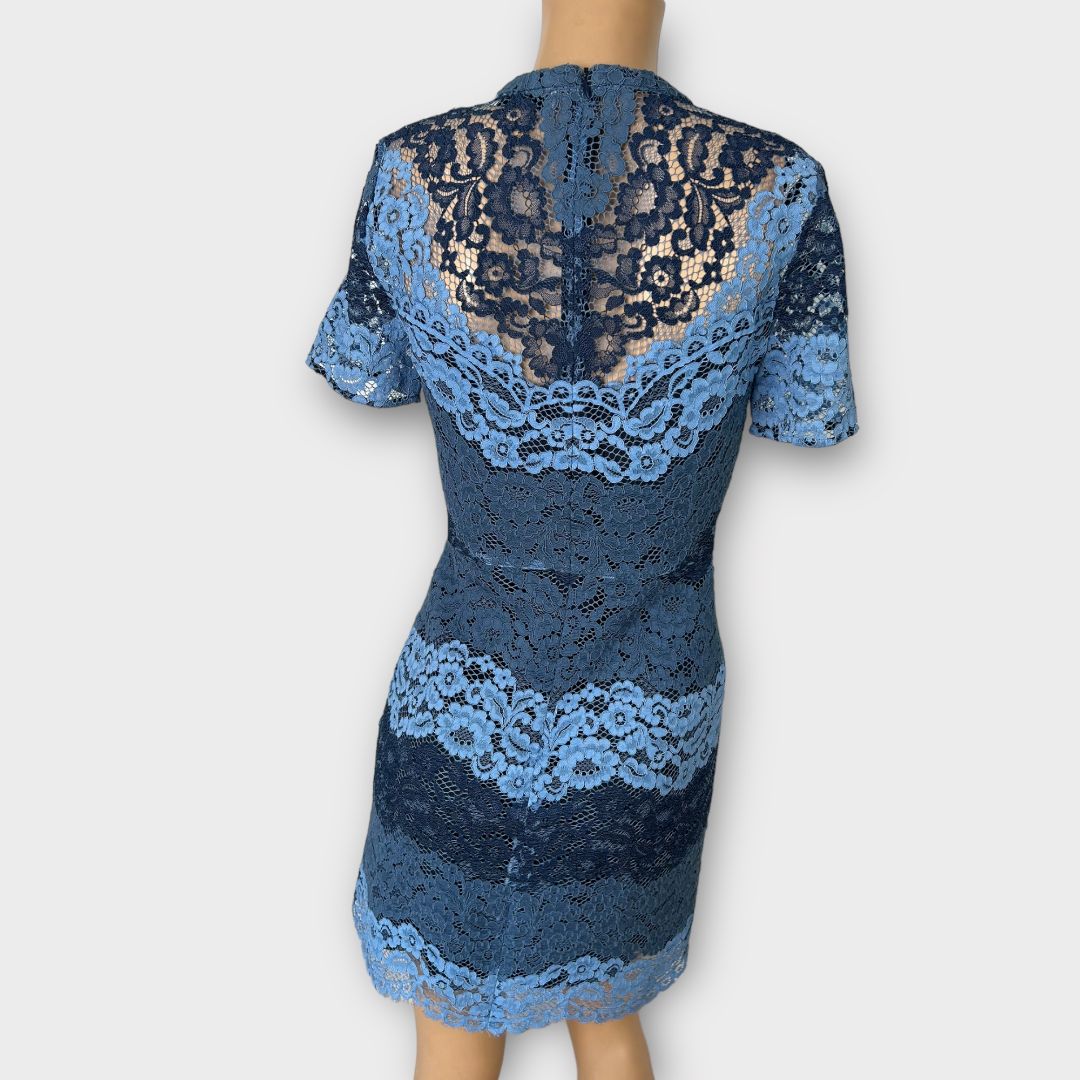 Sandro Tonal Lace Mini Dress - XS/S