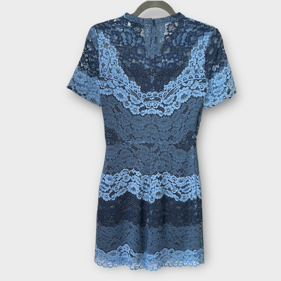 Sandro Tonal Lace Mini Dress - XS/S