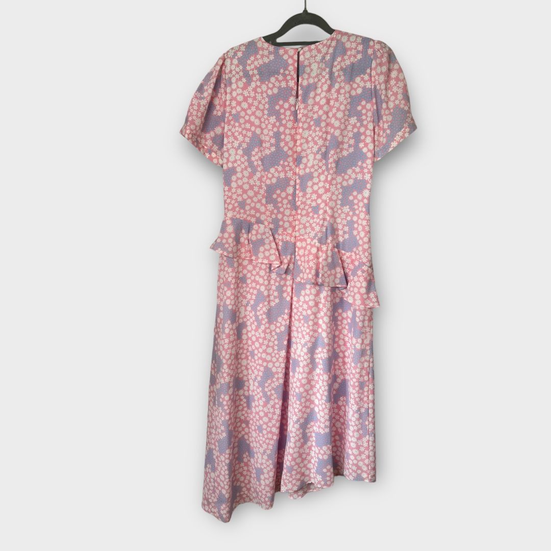 Savida Ruffle Front Midi Dress - 10