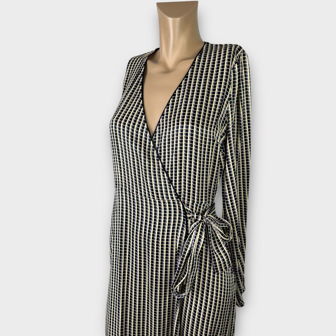 Second Female Wrap Midi Dress - S (8/10)